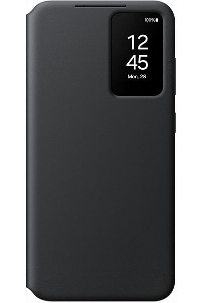Samsung Smart View Wallet Case Cover For Galaxy S24+ Black
