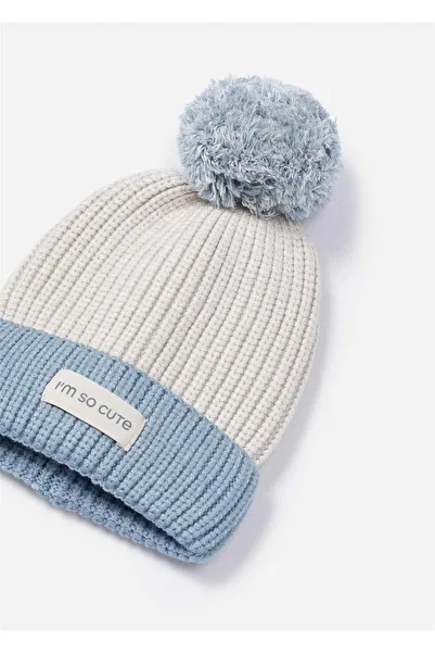 MAYORAL Blue Striped Girl's Hat and Scarf Set - 10827
