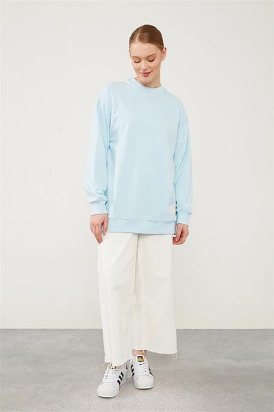 Levidor shirtLevidor Benetton – Geripptes Basic-Sweatshirt mit Fahrradkragen