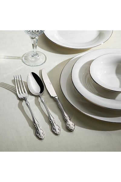 Nehir Adriana Satin 89 Pieces 12 Person Fork Spoon Knife Set Adriana 12 Person