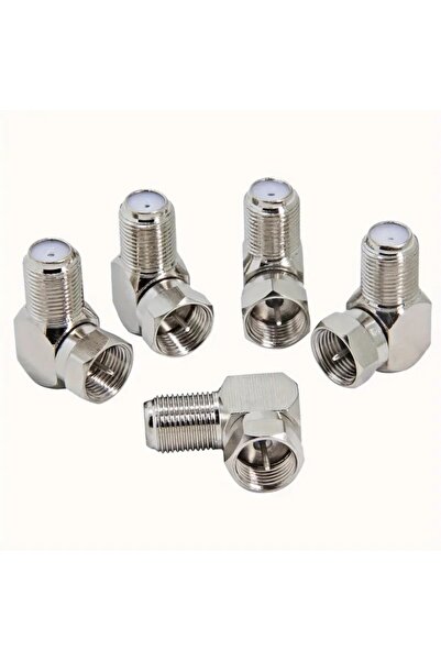 Derwell F Konnektör L Fiş 90 Derece Çevirici Anten Kablosu Için F Connektör R...