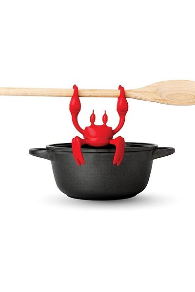 valletta Rodeo Silicone Non-Slip Spoon Holder Fireproof Non-Stick Spoon Holder on the Pot