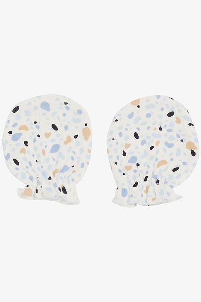 Breeze White Gloves Patterned Newborn Baby
