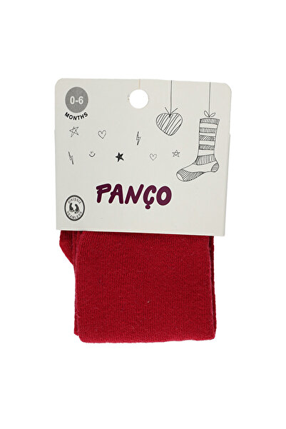 Panço Kız Çocuk Cotton Kırmızı Külotlu Çorap