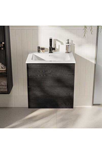 VitrA Glossy Black Sink Faucet - Suit a 4261639 , Side