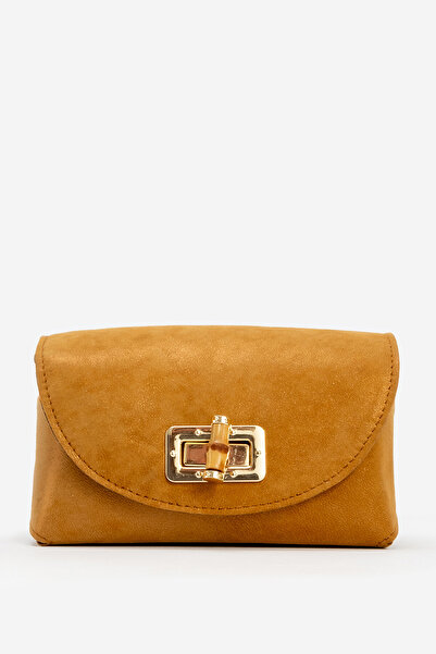 Dericlub Жіноча довга ланцюгова міні-сумка через плече, натуральна шкіра, сві...