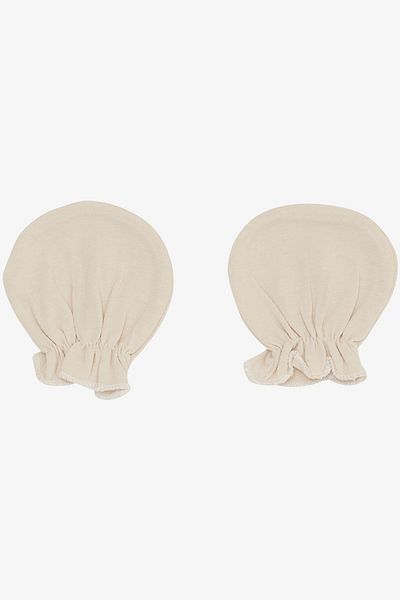 Breeze Beige Colored Newborn Baby Gloves
