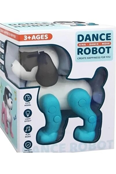 babydoor Toys 111-2 Dans Eden Sesli Işıklı Robot Köpek Mavi