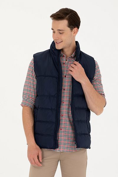 U.S. Polo Assn. Мъжки тъмносин елек - модел 50270696-vr033