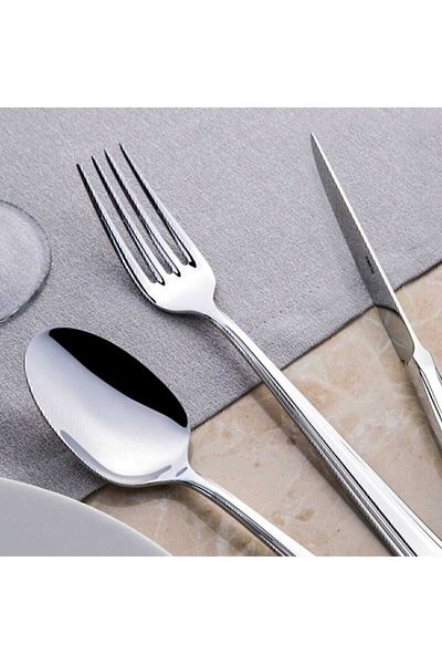 Nehir Katre Plain 84 Piece Leather Boxed Cutlery Set