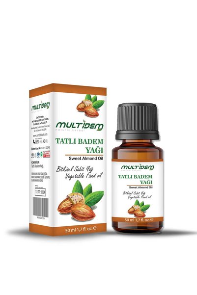 multidem زيت اللوز الحلو من إتش إم دي 50 مل × 2 قطعة.