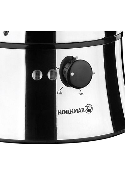 KORKMAZ A338 Nosta Inox/siyah Semaver