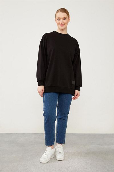 Levidor shirtLevidor Benetton – Geripptes Basic-Sweatshirt mit Fahrradkragen