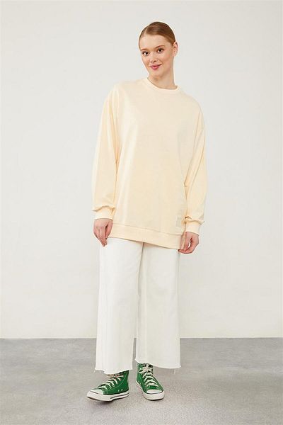 Levidor shirtLevidor Benetton – Geripptes Basic-Sweatshirt mit Fahrradkragen