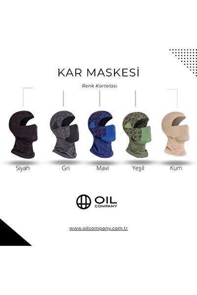 OIL COMPANY Unisex Thermal Windproof Biker Ninja Camping Skiing Camping Winter Beanie Balaklava Thermal Balaclava