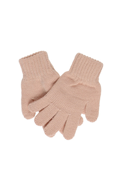 Panço Kız Çocuk Pembe Şapka Eldiven Set