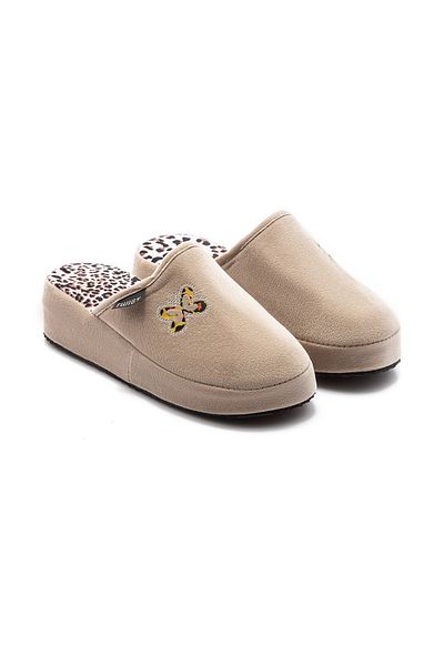 Twigy Γυναικείες παντόφλες σπιτιών Beige Butterfly - 36/40