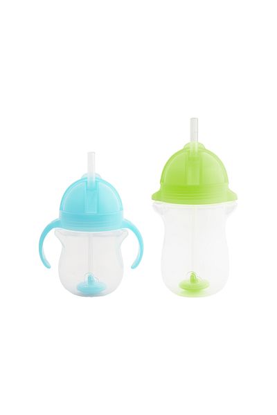 Munchkin Blue and Green Click Lock Spout Cup - 6 Months+207Ml / 12 Months+296Ml