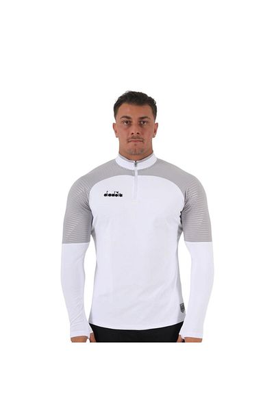 Diadora 1050133 Premium Training Φούτερ Μπλούζα Λευκή