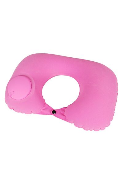 Choice Pink 1pc Travel Pillows Airplanes Inflatable Super Light Portable Neck Pillow U-shape Automatic Infl