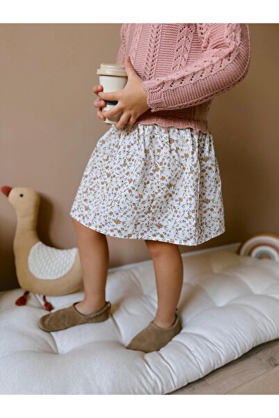 Magu Girl's Floral Patterned Knitwear Dress