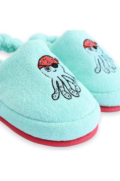 Milk & Moo Milk&moo Kids Poncho And House Slippers Sailor Octopus