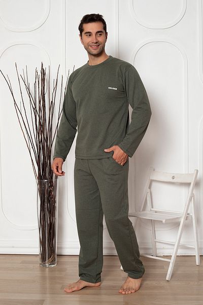 Ayans Pijama Σετ ανδρικών πιτζάμες με δύο κλωστές (χοντρές) τσέπες