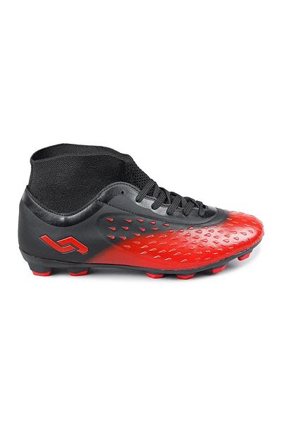 Jump 29672 Red - Black Turf Astroturf Football Shoes with Socks