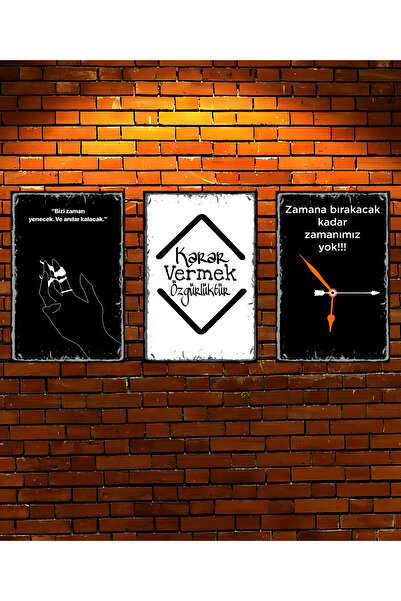 Hayal Poster Özlü Sözler Retro Ahşap Mdf Poster Tablo ÖS1000