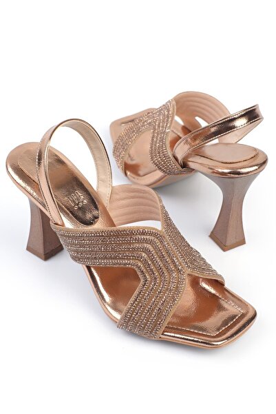 ShoeTek Pantofi Cu Toc de damă Stoned Mevanu - Curea Spate Roz