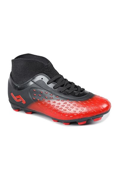 Jump 29672 Red - Black Turf Astroturf Football Shoes with Socks