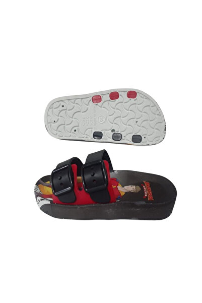 GEZER Чоловічі дитячі чорно-червоні капці з фігуркою героя та нековзною підошвою Gezzer120-33