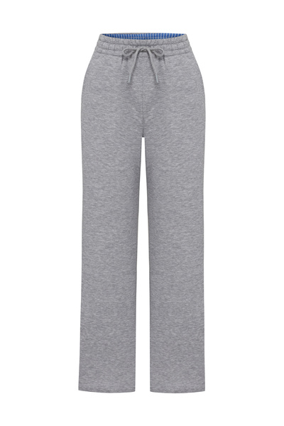 Mudo Waist Tied Wide Leg Sweatpants