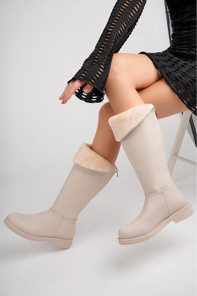 Öztürk Γυναικείες μπότες Tall Bendable Shearling - Öztürk OZT-AMN