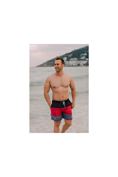 Guggen Mountain Badehose Für Herren In Rot