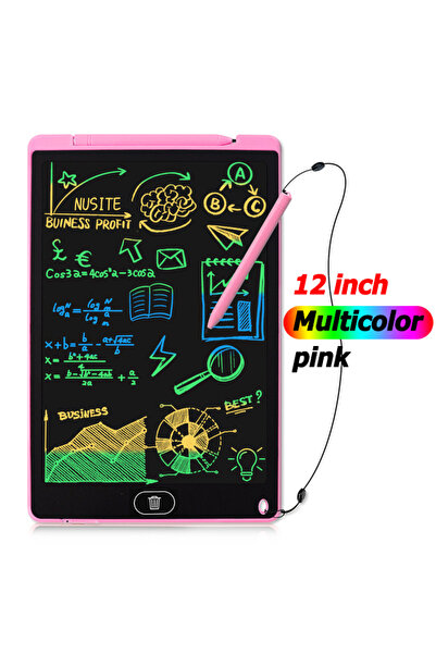 Choice Pink 12in color 12 Inch Electronic Handwriting Pad LCD Screen Writing Tablet Drawing Board Portable