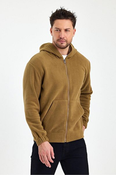 yakamor Men's Zippered Sleeve Elastic Sweat