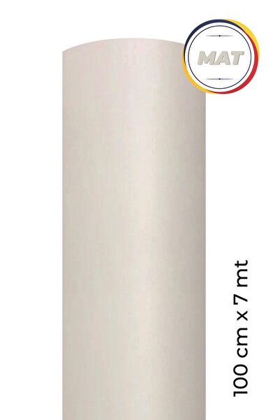 Ecce رقائق طلاء ذاتية اللصق باللون الأبيض غير اللامع مقاس 100 سم × 7 متر