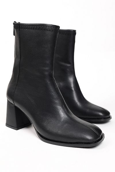 Liza Shoes Γυναικείες μπότες Stretch πίσω με φερμουάρ EMY A017-K01