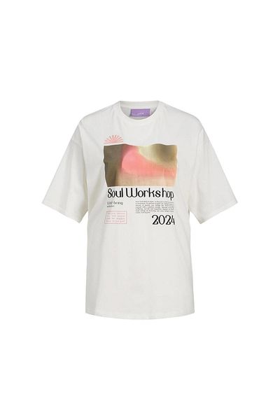 JJXX 12252311 Jxpaige White Loose SS Tee - Jrs