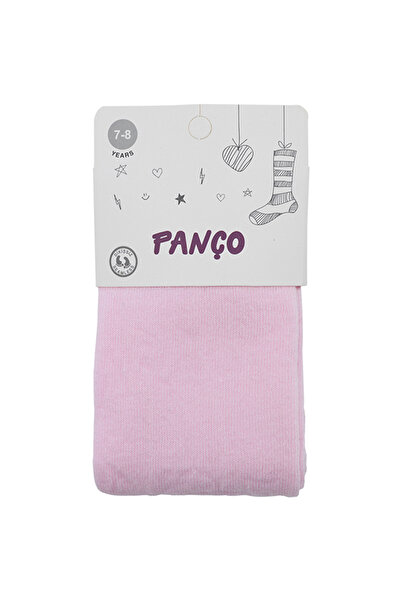Panço Kız Çocuk Pamuklu Pembe Külotlu Çorap