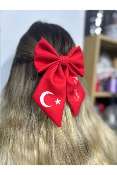 Melkady Aksesuar MelKady 523 - Türk Bayraklı Atatürk İmzalı Otomatik Toka