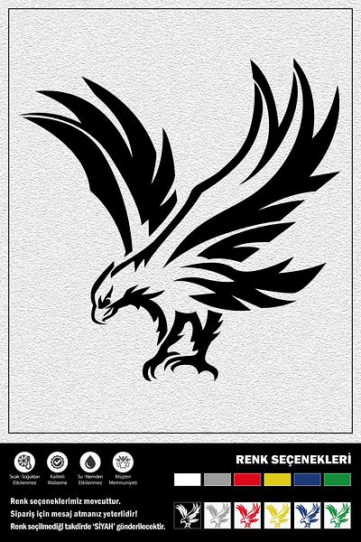 Ecce STICKER EAGLE ZBOR 15 x 15 cm