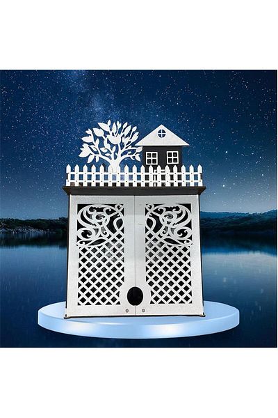 Ecce Wooden Decorative Key Cabinet