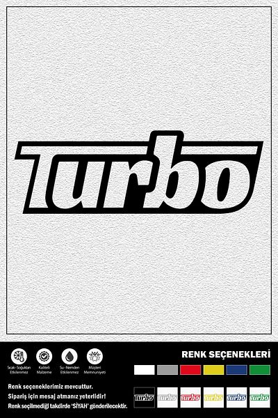 Ecce AUTOCOLANT TURBO 30 x 11 cm