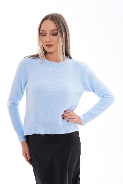 ŞİMAL Pulover tricotat pentru damă, cu gât crew, moale 245162   -