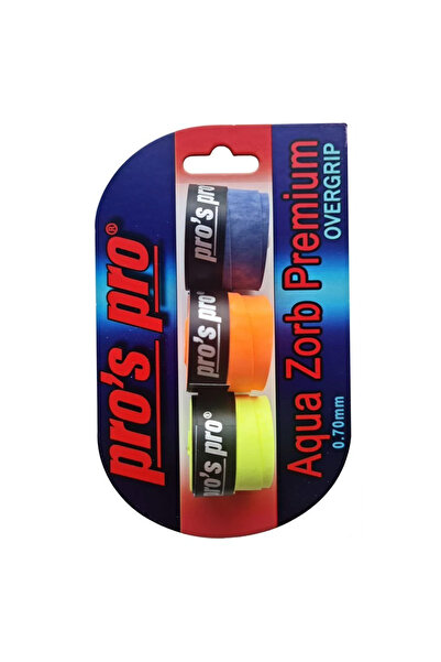 Pro's Pro Pros Pro Aqua Zorb Premium 3lü Overgrip 3 Renkli G161D