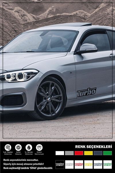 Ecce AUTOCOLANT TURBO 30 x 11 cm