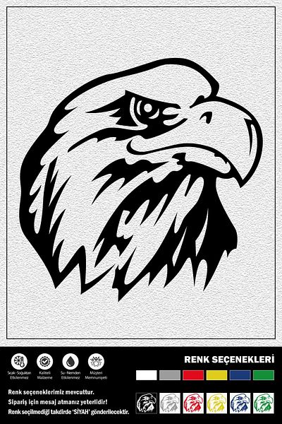 Ecce STICKER EAGLE ANGRY 35 x 35 cm