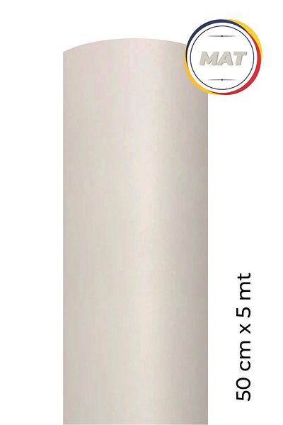 Ecce Folie de acoperire autoadeziva alb mat 50 Cm X 5 Mt